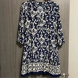 NWT Tribal Tunic Style Dress - Ikat Pattern - Size Small